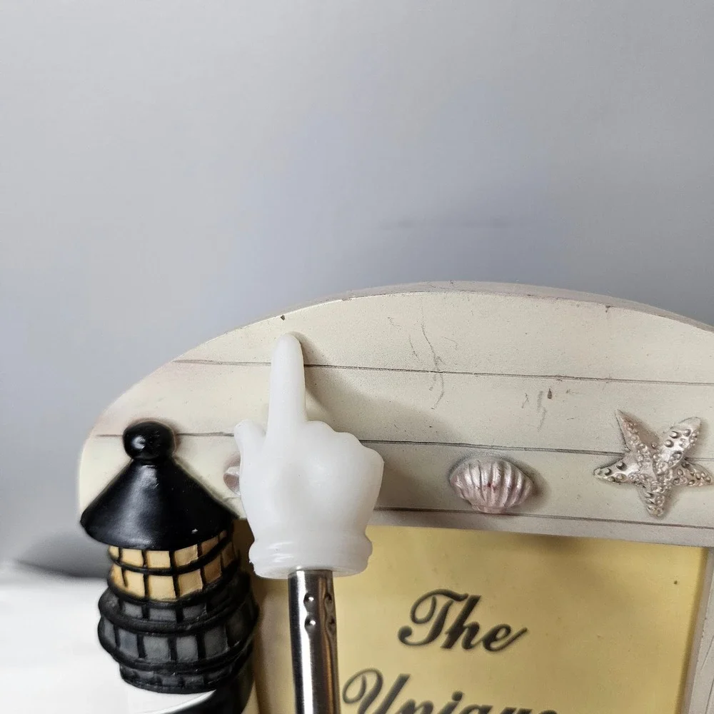 The Unique Collection Nautical Lighthouse 4x6 Photo Frame 3D Resin Coastal Decor